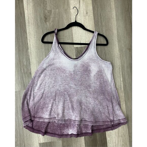 Free People We the Free Kitten Oversized Flowy Tank Top, Purple Sz Large, MP $98 - Picture 3 of 8